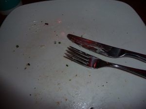 empty frittata plate sm